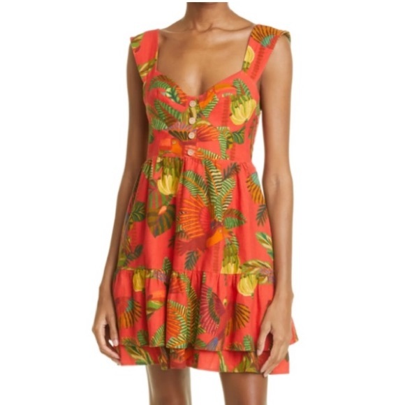 FARM Rio Red Tropical Mini Dress - Picture 8 of 16